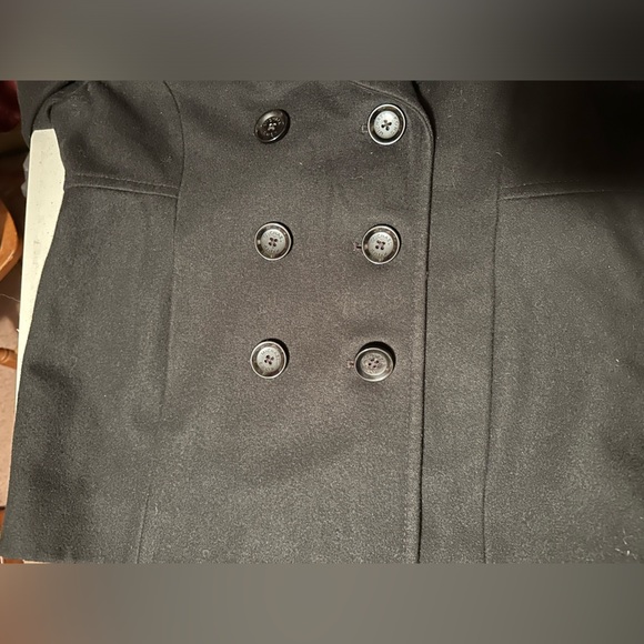 Michael Michael Kors black pea coat size large - Picture 10 of 13